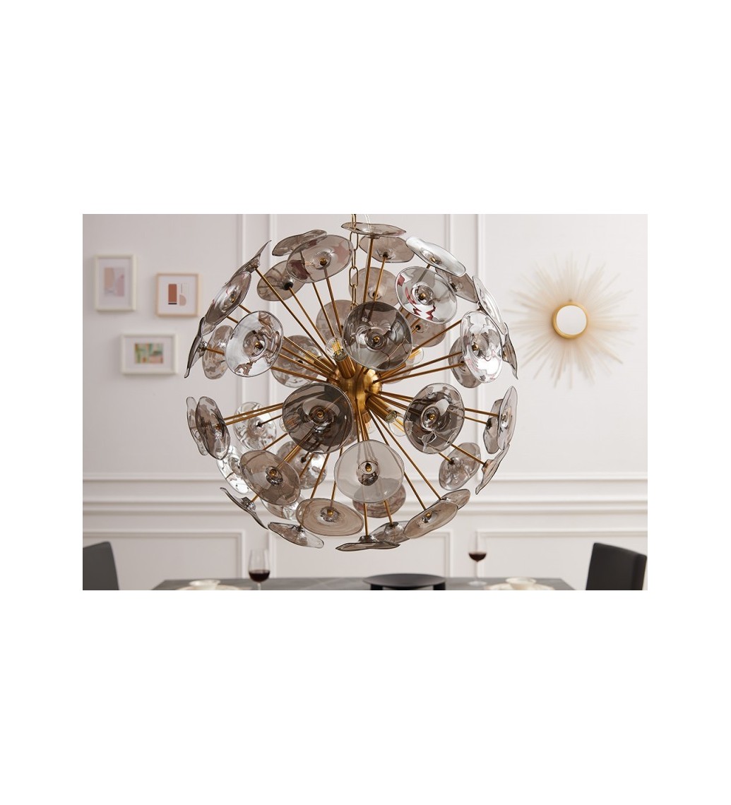 Piękna lampa wisząca Evron Infinity do salonu w stylu nowoczesnym.