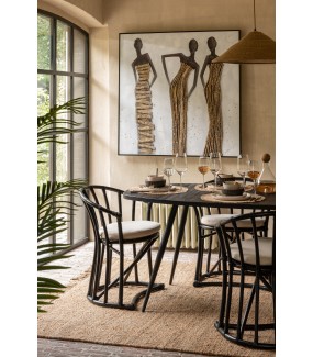 Oryginalny stół ZAMBIA do salonu, jadalni oraz kuchni w stylu industrialnym.