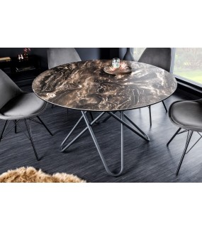 Świetny stół TARANTO z okrągłym blatem do salonu oraz jadalni w stylu nowoczesnym oraz klasycznym.