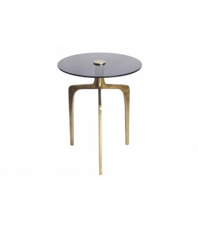 Stolik kawowy MONZA II 45 cm złoty do salonu urządzonego w stylu glamour.