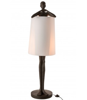 Oryginalna lampa podłogowa MAN do wnętrz urządzonych w stylu nowoczesnym.