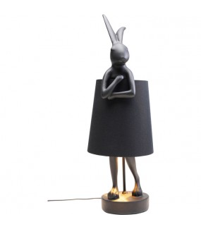 Lampa stołowa Animal Rabbit 68 cm czarna do salonu, jadalni oraz sypialni.