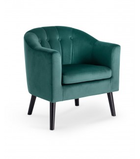 Fotel MARSHAL zielony do salonu w stylu nowoczesnym.