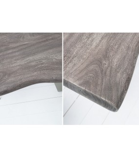 Stół Maamut 200 cm drewno akacja w kolorze szarym