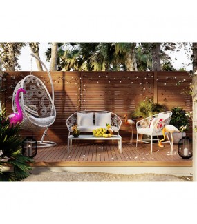 Fotel kokon boho Ibiza – idealny na taras, balkon i do wnętrz