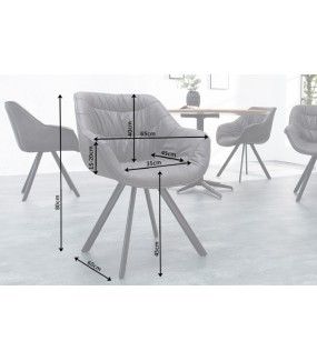 Krzesło designerskie Dutch Comfort antyczne ciemnoszare