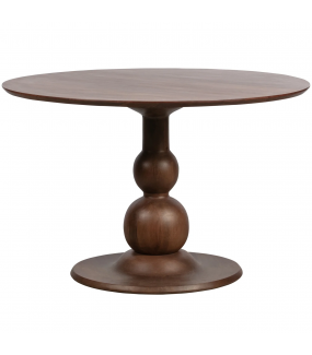 Okrągły stół z litego drewna mango BLANCO 120 cm – elegancja i styl