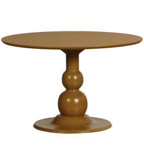 Stół BLANCO Ø120 cm – okrągły stół z drewna mango w kolorze miodowym