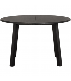 Nowoczesny stół dębowy LANGE JAN – rozkładany, czarny, idealny do jadalni