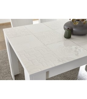 Stół MIRO 137 cm - 185 cm biały