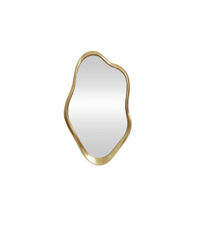 Nowoczesne lustro złote nieregularne – designerska dekoracja ścienna