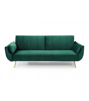 Sofa rozkładana Divani II 215 cm zielony aksamit