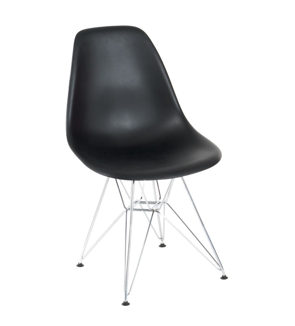 Krzesło P016 PP  Inspirowane DSR Czarne