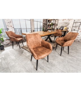 Krzesło Turin antyczne jasnobrązowe do  jadalni
