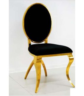 Krzesło barokowe czarno złote