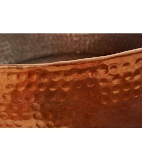 Stolik kawowy Orient Storage 60 cm miedziany z blatem Mango