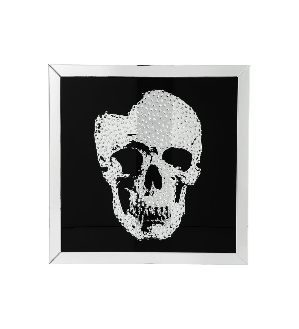 Obraz lustro Skull 100 cm x 100 cm
