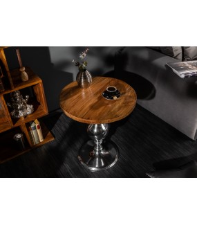 Stolik kawowy Extravagancia 51 cm Mango do pokoju w stylu nowoczesnym. Idealny do salonu w stylu industrialnym.