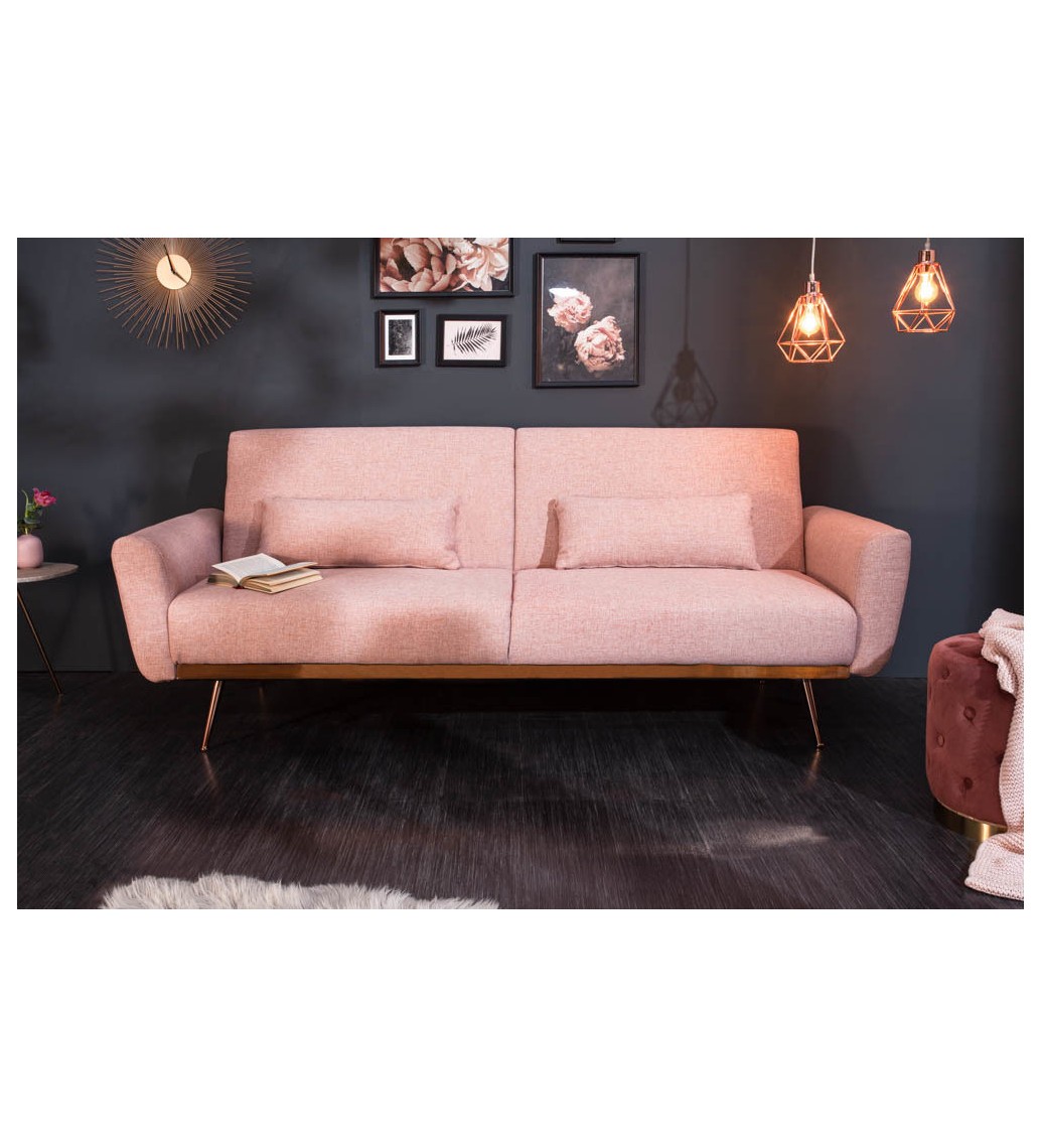 Sofa Bellezza 210 Cm sofa do salonu w kolorze różowym