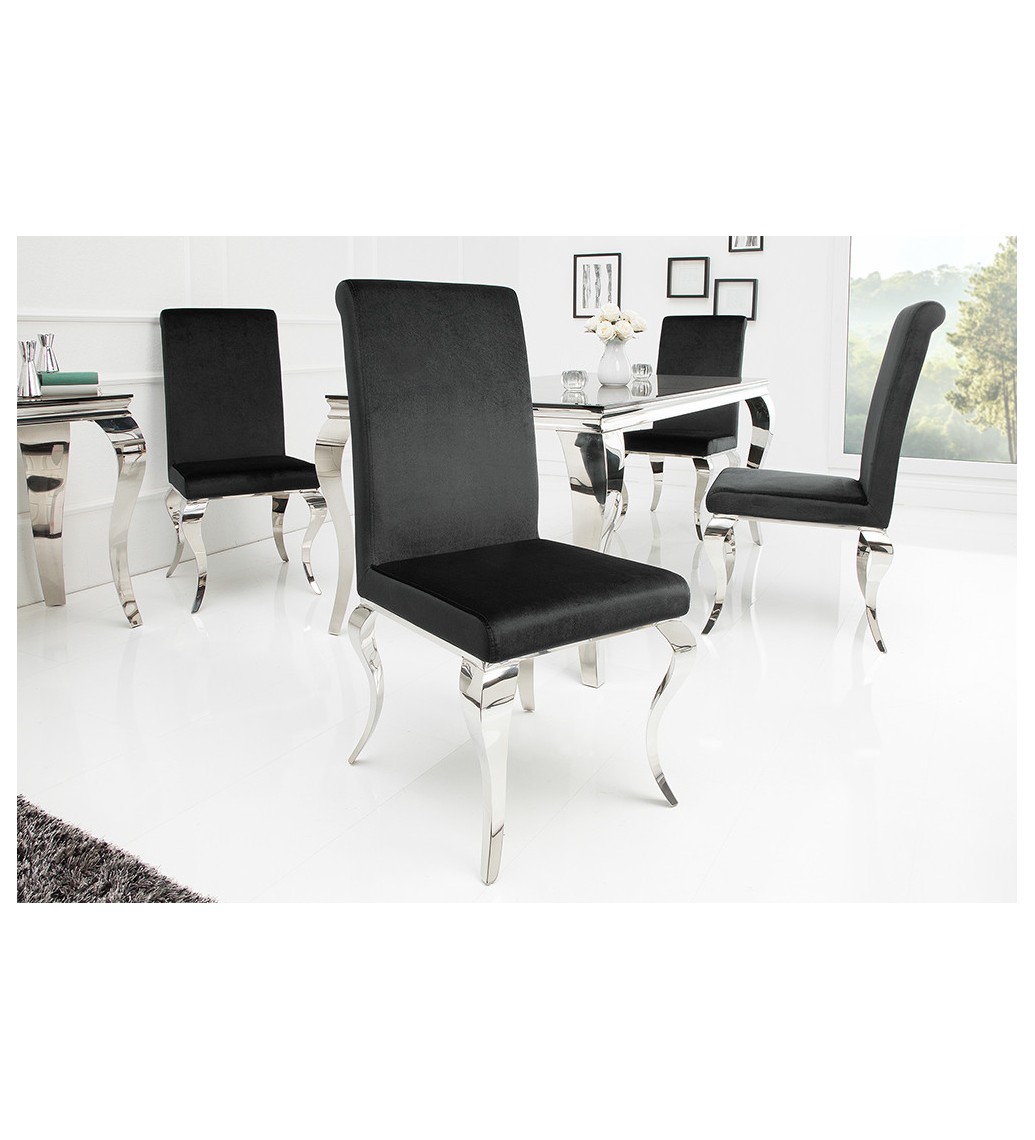 Krzesło OXANA Modern Barock czarne