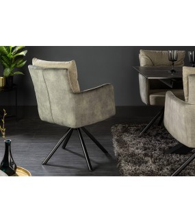 Krzesło ASTRID Z Obrotowym Siedziskiem zielone sprawdzi się w stylu nowoczesnym, klasycznym, modern oraz industrialnym.