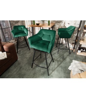 Krzesło Barowe Loft zielone