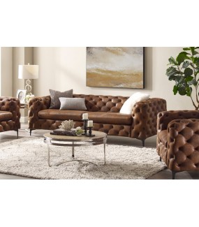 Sofa Modern Barock 240 cm brązowa