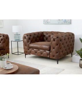 Fotel Modern Barock brązowy do salonu