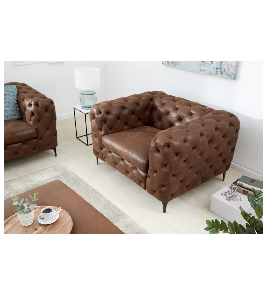 Fotel Modern Barock brązowy