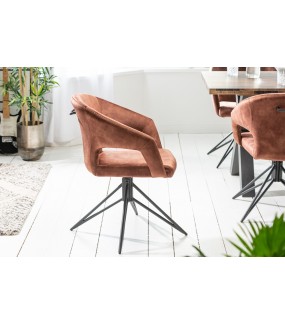 Krzesło obrotowe Etna brązowe do salonu