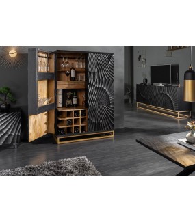 Praktyczna szafka nocna Zeus z dwoma półkami idealnie wpisze się do eleganckiej nowoczesnej sypialni.
