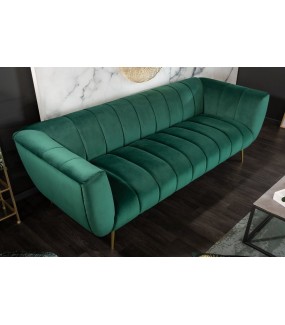 Sofa Scarlett 225 cm szmaragdowa zieleń