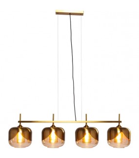 Lampa Wisząca Goblet Quattro złota idealna do salonu w stylu nowoczesnym.
