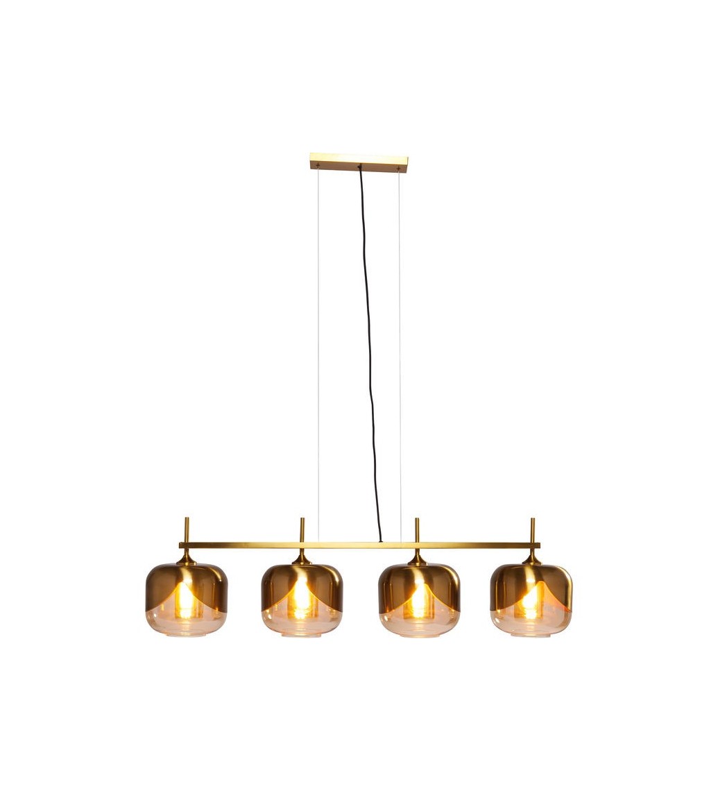 Lampa Wisząca Goblet Quattro złota idealna do salonu w stylu nowoczesnym.