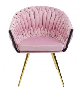 Krzesło  Knot Muave różowe