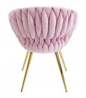 Krzesło  Knot Muave różowe