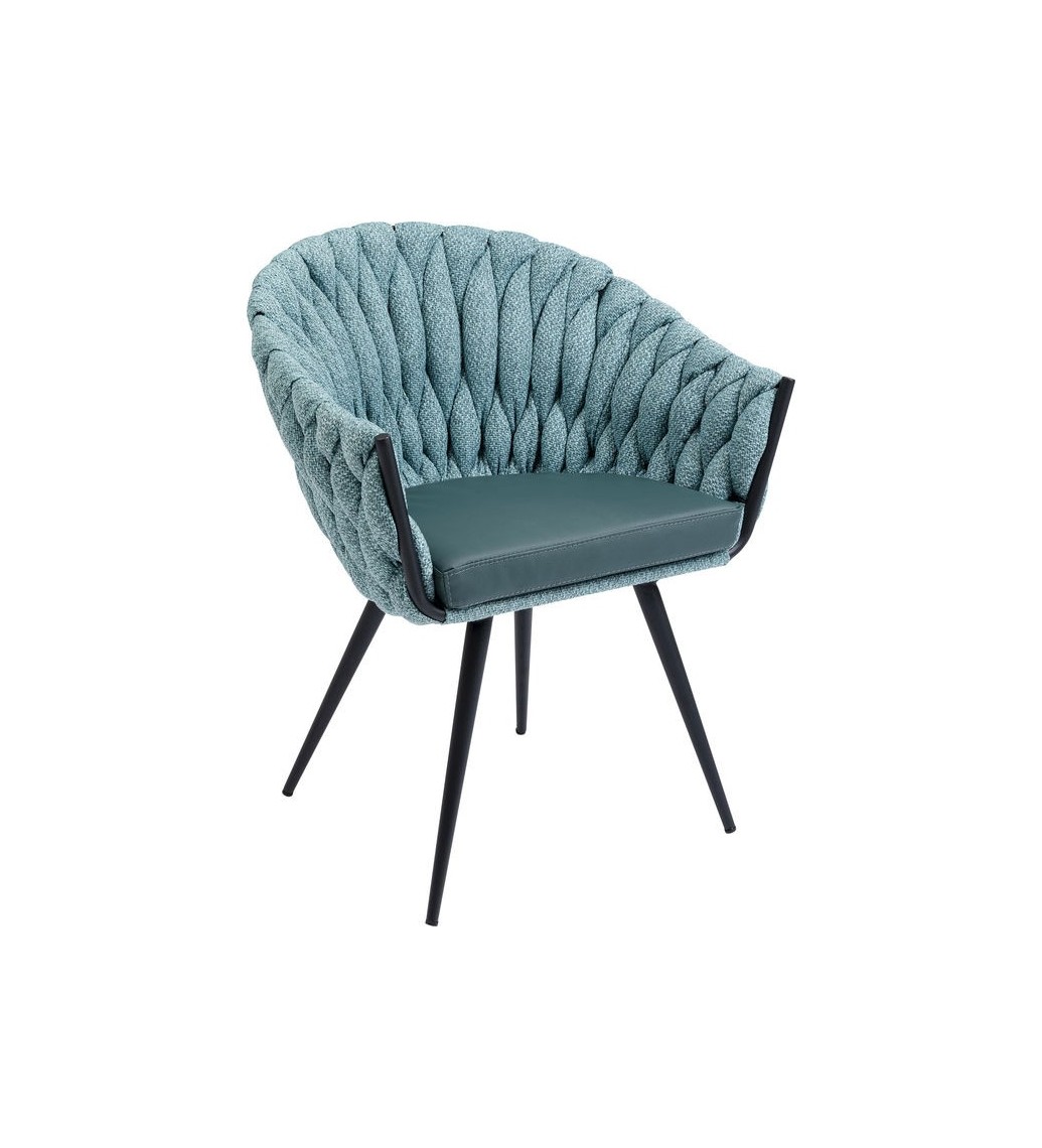 Krzesło Knot niebieskie do salonu