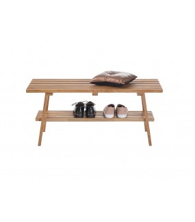 Praktyczna ławka z drewna dębowego idealnie sprawdzi się w przedpokoju