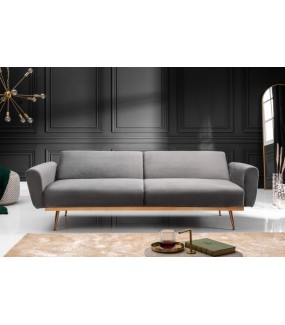Trzyosobowa sofa Puella Mystic 210 cm szara do salonu