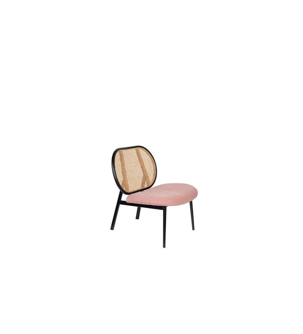 Nowoczesny fotel SPIKE różowy do salonu lub jadalni