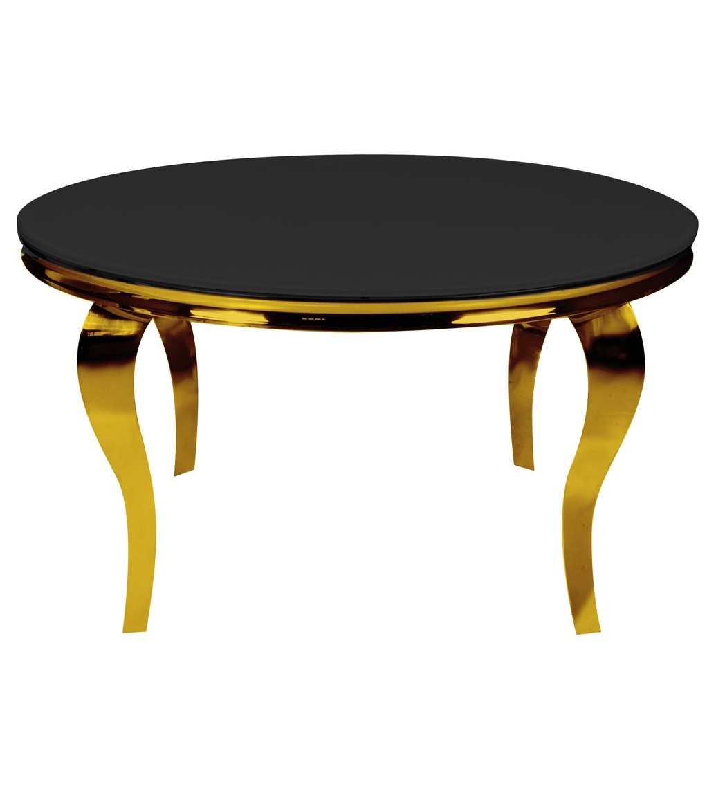 Stół barokowy czarno złoty