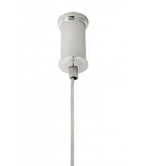 Lampa wisząca RING 60 cm srebrny do salonu  w stylu Glamour