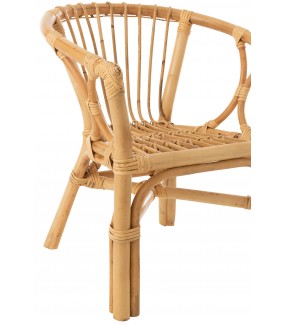 Krzesło dziecięce PETIT FILOU rattanowy naturalny do pokoju, salonu, na taras, balkon w stylu eko, boho, skandynawskim