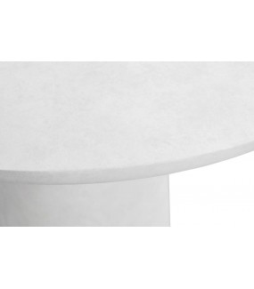 Stół DAMON biały 100 cm do salonu w stylu nowoczesnym. Idealny do pokoju dziennego urządzonego w stylu skandynawskim.