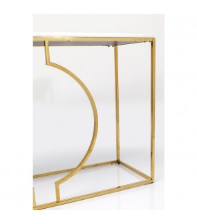 Konsola MIAMI LOFT 120 cm złota do salonu w stylu nowoczesnym lub glamour. Idealna do przedpokoju w stylu boho.