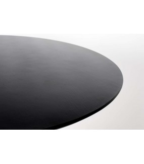 Stół PILAR czarny 100 cm idealny po pokoju w stylu industrialnym. Sprawdzi się w jadalni w skandynawskim stylu.