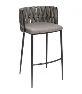 Efektowne krzesło barowe Cherio szare będzie się  świetnie prezentował w kuchni, jadalni czy lokalach gastronomicznych.