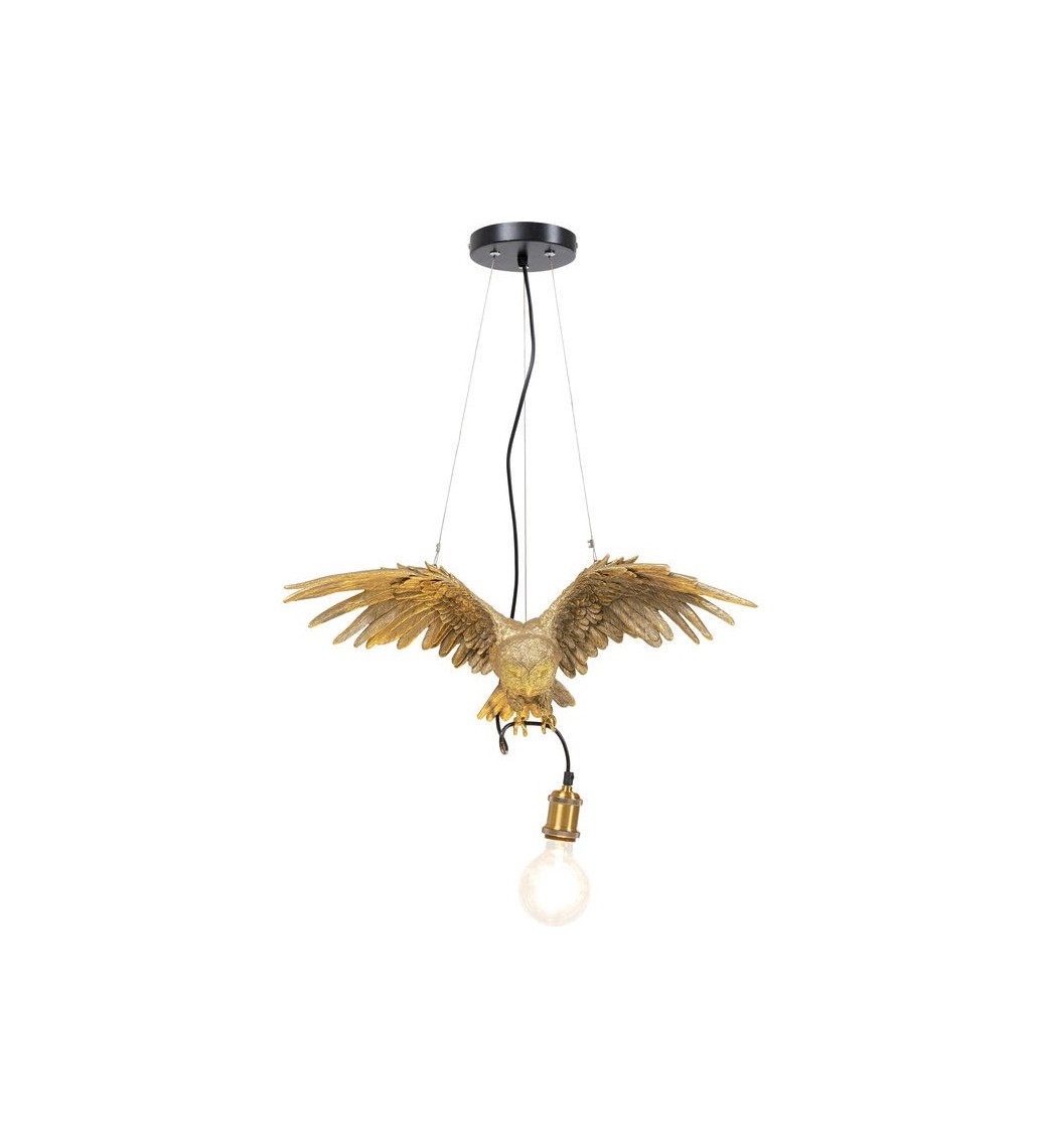 Lampa wisząca ANIMAL OWL złoty idealna do salonu w stylu glamour. Fajnie będzie się prezentować w pokoju w stylu nowoczesnym.