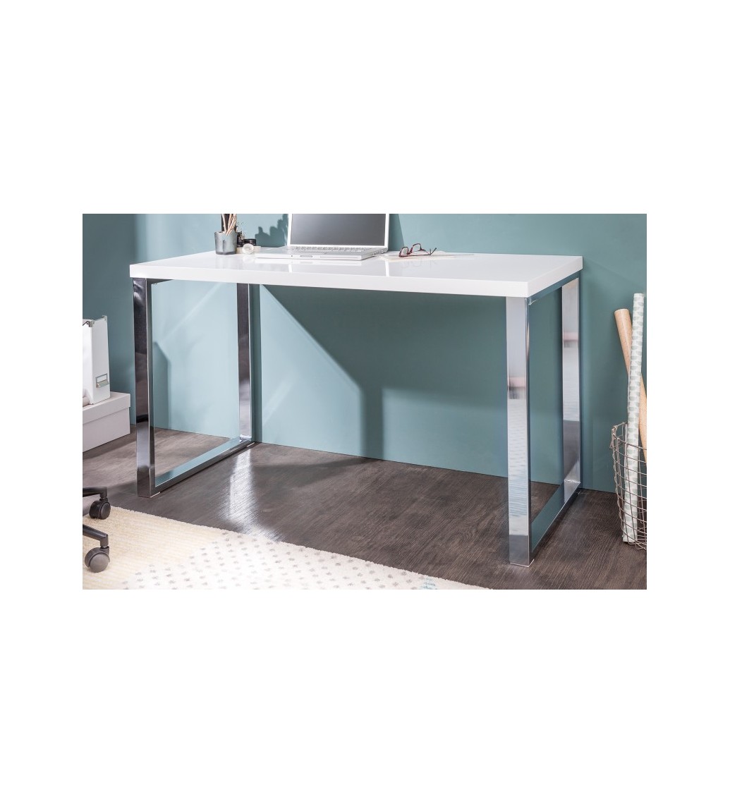 Ekstranowoczesne Biurko White Desk 120 x 60 cm White