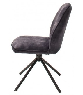 Piękne obrotowe krzesło w kolorze antracytowym idealnie wpisze się do wnętrz w stylu skandynawskim oraz industrialnym.